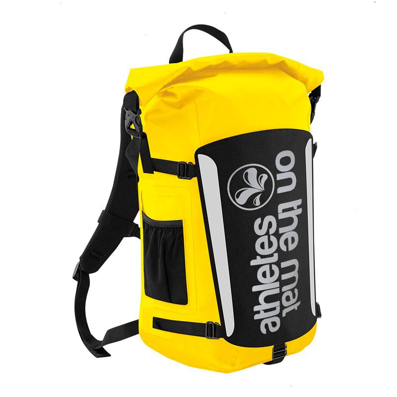 yellow waterproof backpack